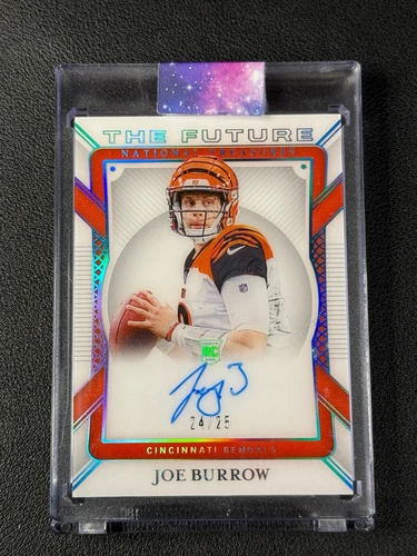 JOE BURROW 2020 PANINI NATIONAL TREASURES THE FUTURE HOLO ROOKIE AUTO RC 24/25 