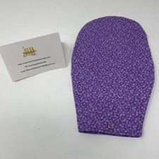 Ostomy Bag Cover Purple w/Lilac Flowers Colostomy Bag Cover Cotton Bag Cover