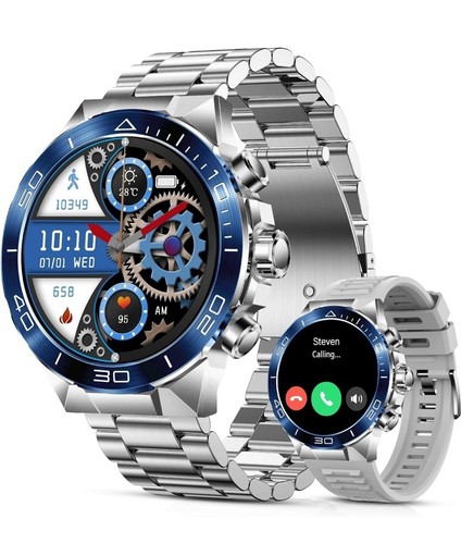 Smart Watch for Men Answer/Make Call for Android iPhone, 1.43" AMOLED HD Screen