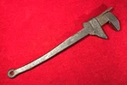 GREAT PRE CIVIL WAR ERA RAILROAD MONKEY WRENCH / HAND FORGED IRON