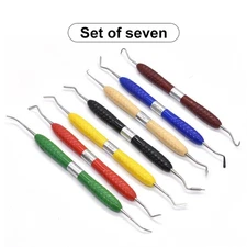 VV 1 set Dental Resin Spatula Kit Silicone Handle Composite Resin FillingSpatula
