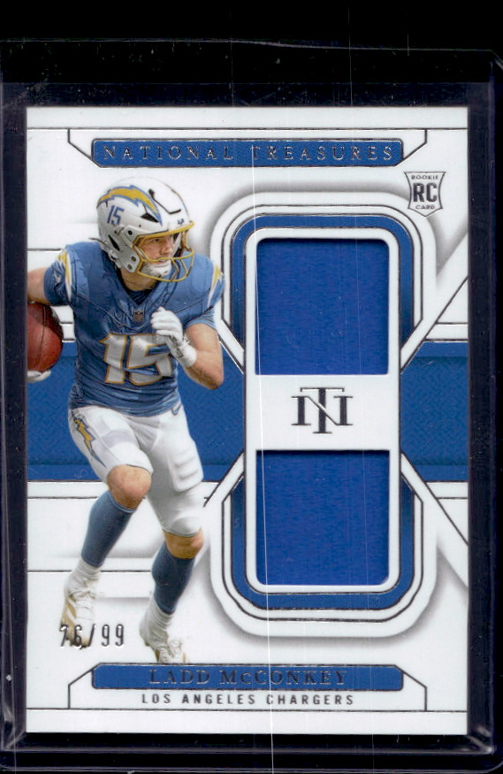 2024 National Treasures Ladd Mcconkey Rookie Dual Patch #76/99
