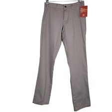 Dickies SZ 7 Pants Stretch Gray Taupe Classic Fit Straight Leg Girls NEW Uniform