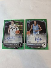 2026 Bowman Basketball Braden Smith /99 Auto Shimmer & Nyla Brooks auto /99