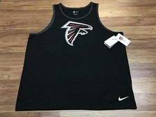 MENS XXL - NEW Nike NFL Atlanta Falcons Football Tank T-Shirt Black