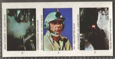 SOMPORTEX - DU LEBST NUR ZWEIMAL (FILMSTREIFEN) JAMES BOND 1969 - #13#14#15 - RAR!!