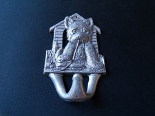 Decorative Pewter Like Metal Wall Hook - Dog