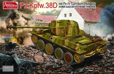 AMU35A019 1:35 Amusing Hobby Panzer Pz.Kpfw.38D mit Pz.IV Turm 8cm PAW 600