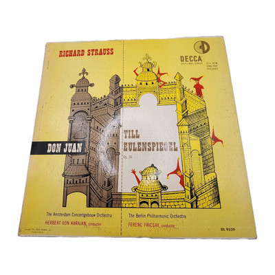 Richard Strauss Don Juan Till Eulenspiegel Op 28 Op 20 DL 9592 Decca LP 1951 
