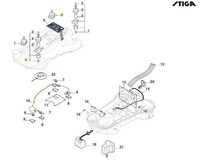 Gruppe StoßDäMpfer Original Stiga A3000 Rtk Robot RasenmäHer 381394807/0