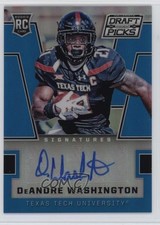2016 Panini Prizm Collegiate Draft Picks Blue DeAndre Washington #178 Auto 00ht