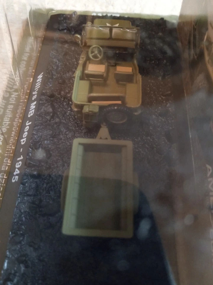 Amercom 1/72 WW2 US Willys Jeep w Trailer 1945 MIB Sealed Unused - Image 4 of 4