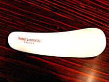 4 3/8 Inch Plastic Shoe Horn from the Hotel Leonardo - PRAHA  Prague 
