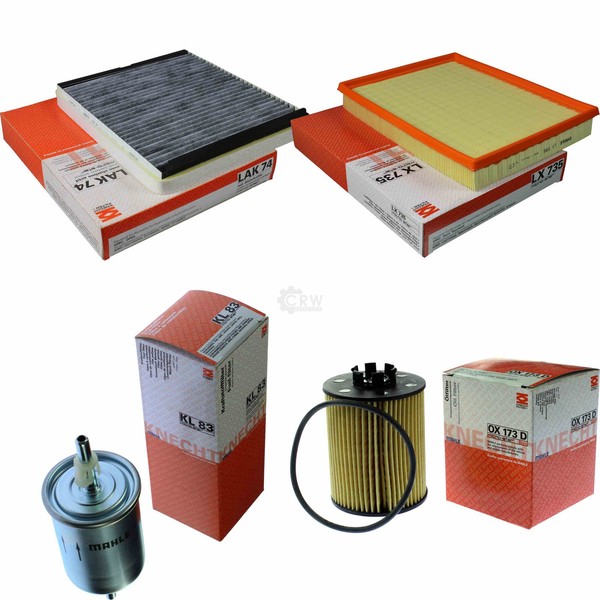 Mahle Kraftstofffilter KL 83 Innenraum LAK 74 Luftfilter LX 735 ÖLfilter OX 173D-image