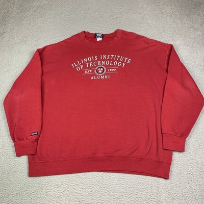 Vtg IIT Illinois Institute Technology Sweatshirt Mens 2XL Red Jansport 90s USA