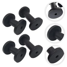 4 Pcs Sewing Spool Knitting Yarn Holder Empty Bobbins Wood Thread Spools