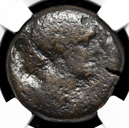 EGYPT, Cleopatra VII. 51-30 BC. Æ Diobol (80 Drachmae), NGC VG