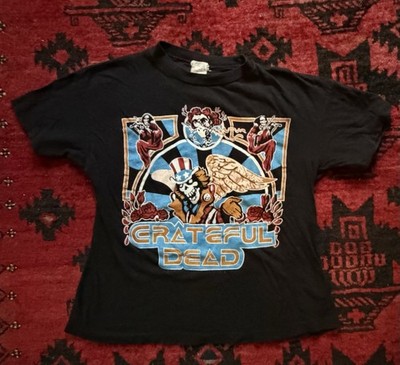 VTG 1981 Grateful Dead T Shirt Fantasy M Single Stitch Rock Concert Uncle Sam