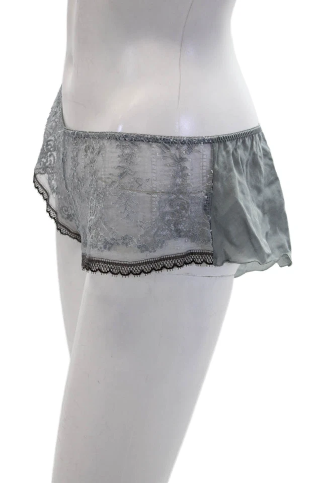 Conjunto de panty descarado con ribete de encaje bordado transparente azul talla 2 Simone Perele para mujer Foto 2 de 4