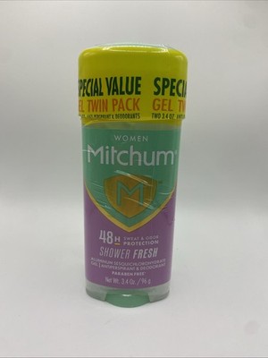 Mitchum Women Triple Odor Defense Antiperspirant Deodorant Gel Twin Pack, 3.4 oz