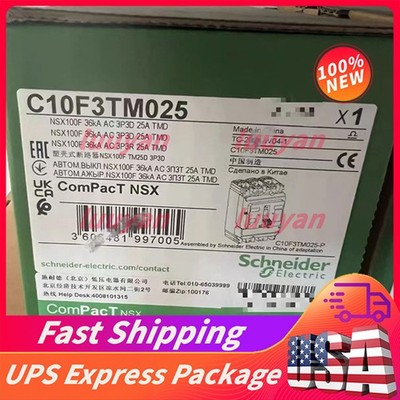 Schneider C10F3TM025V molded case circuit breaker NSX100F 3P3D 25A TMD VIGI