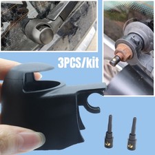 3Pcs Kit For VW Car Rear Windscreen Wiper Arm Nut Cover Washer Nozzle Jet Repair