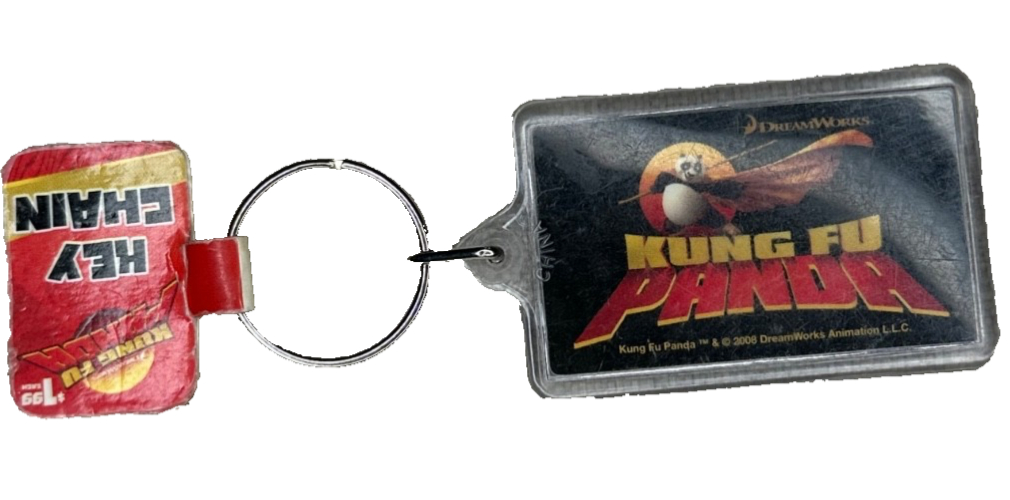 NOS Kung Fu Panda Keychain Dreamworks 2008 New with Tags Tai Lung