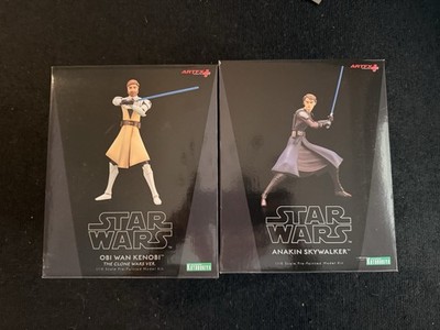 Star Wars Kotobukiya ArtFx Clone War Anakin Skywalker Obi-Wan Kenobi Ahsoka Tano
