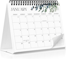 Aesthetic Desk Calendar 2026-2027 - Runs from June 2026 until July 2027 - Beauti