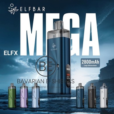 ELFBAR ELFX MEGA E-Zigarette E-Shisha Pod System Akku Kit für Liquid Pod Starter