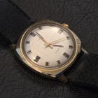 Vintage Timex Electric Mens Watch Gold Tone Black 34mm Quartz Rare WORKING GREAT