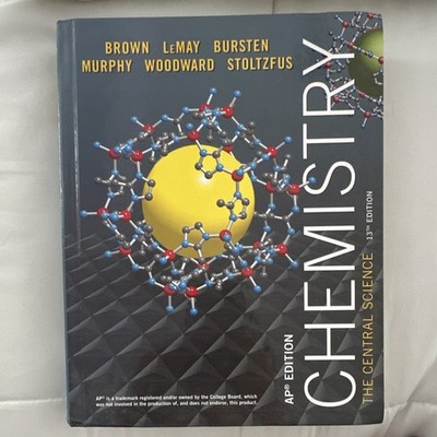 Pearson Chemistry: The Central Science AP Edition 13th HC Brown LeMay Bursten