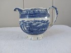 Antique Mason's earthenware creamer in blue/white nautical pattern — photo 2