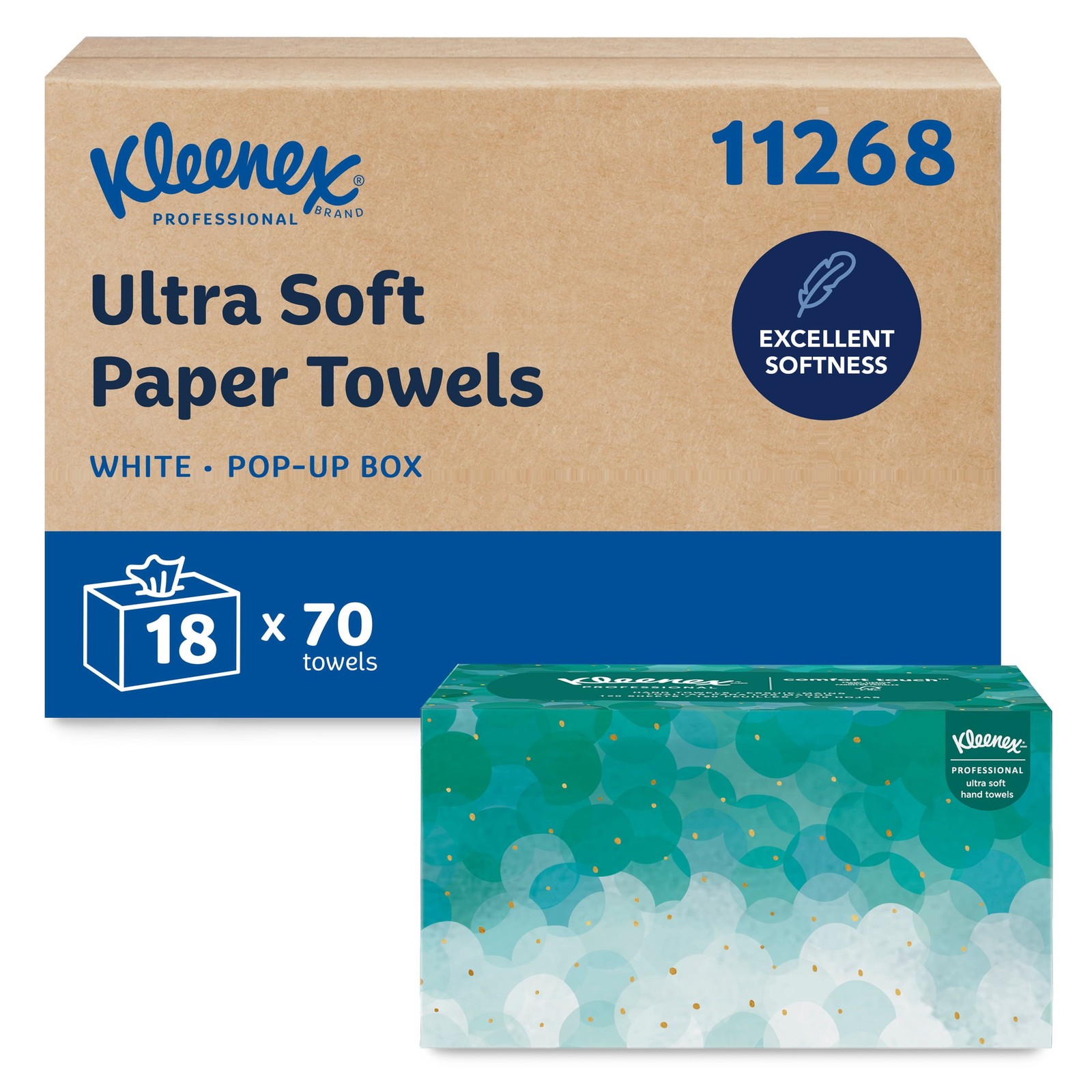 Kleenex Professional Ultra Soft Paper Hand Towels, Bulk (11268), Pop-Up Box