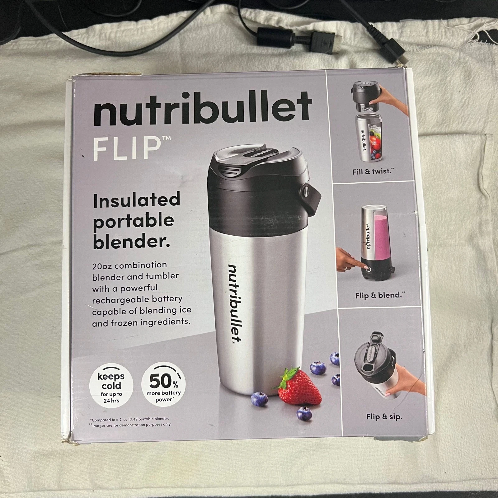 Nutribullet BD-BX783A-23 Flip Insulated Stainless Steel Portable Blender Cup
Opens in a new window o