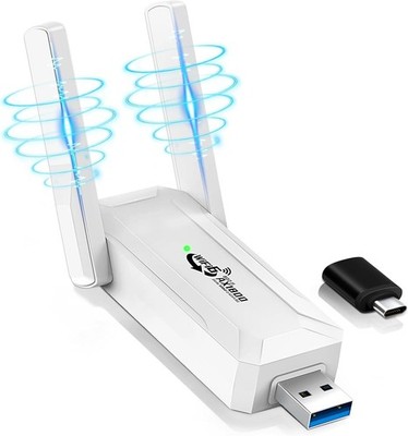 Wifi Adapter For Desktop Pc Wifi 6 Ax1800 Mbps Longrange Widecoverage Dualband 5