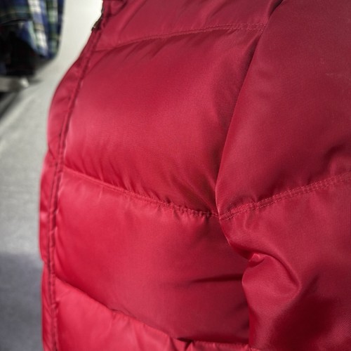 J Crew S Red White Duck Down Puffer Jacket Short Full Zip Expedition Feather - Picture 4 of 13