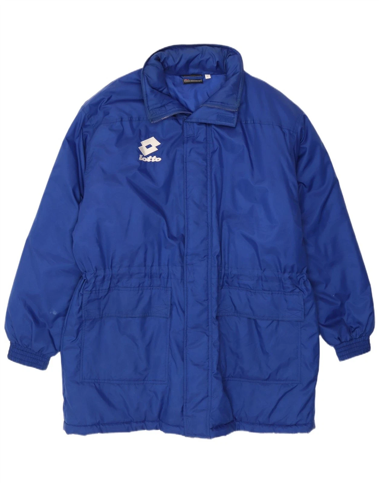 Lotto Mens Graphic Hooded Padded Coat UK 42 XL Blue Nylon DY01