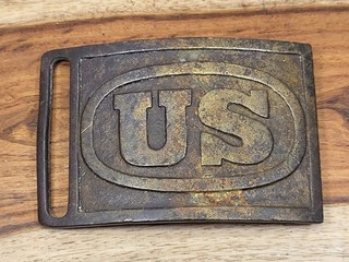 NICE BRASS 1874 HAGNER PATTERN U.S. MILITARY BELT PLATE/BUCKLE 100% AUTHENTIC!!