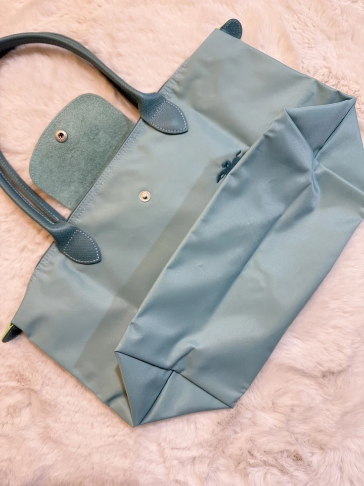 Longchamp Le Pliage Tote Bag Recycled Canvas Green M Size ~NEW~ - Image 4 of 4