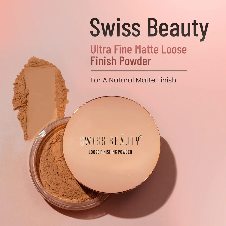 Swiss Beauty Ultra Feines Loses Finish Puder, Farbton 02 Für Make-Up 8g - Bild 2 von 4