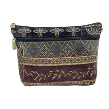 Danny K USA Made Woven Tapestry Crossbody Travel Bag Boho Zip Multicolor