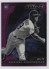 2022 Panini Chronicles Titan Purple Mojo Prizm 1/99 Roansy Contreras #12 0nr3