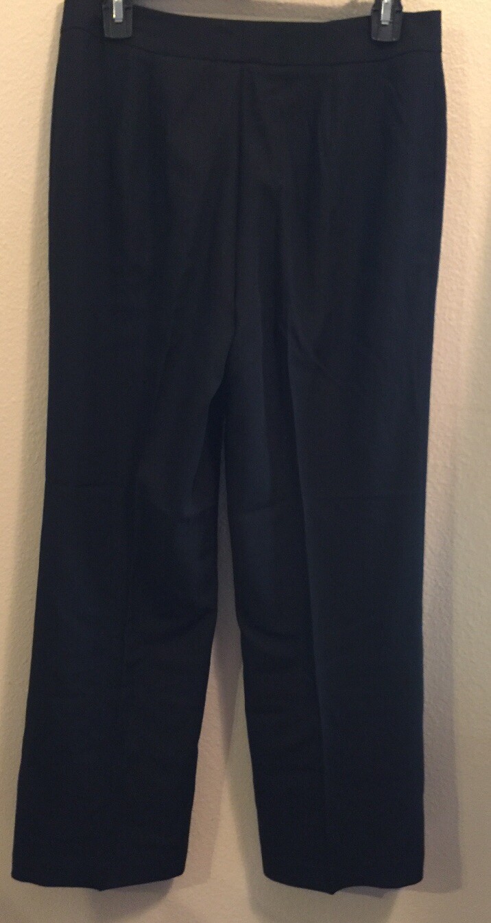 NWT Women's Dana Buchman Black Wool / Lined Dress Pants Size 6P eBay