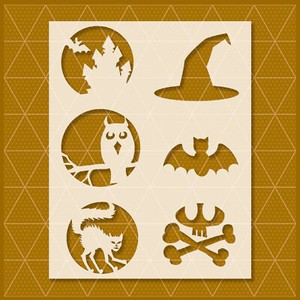 Witch Stencil Mylar Reusable Durable Template Halloween Ebay