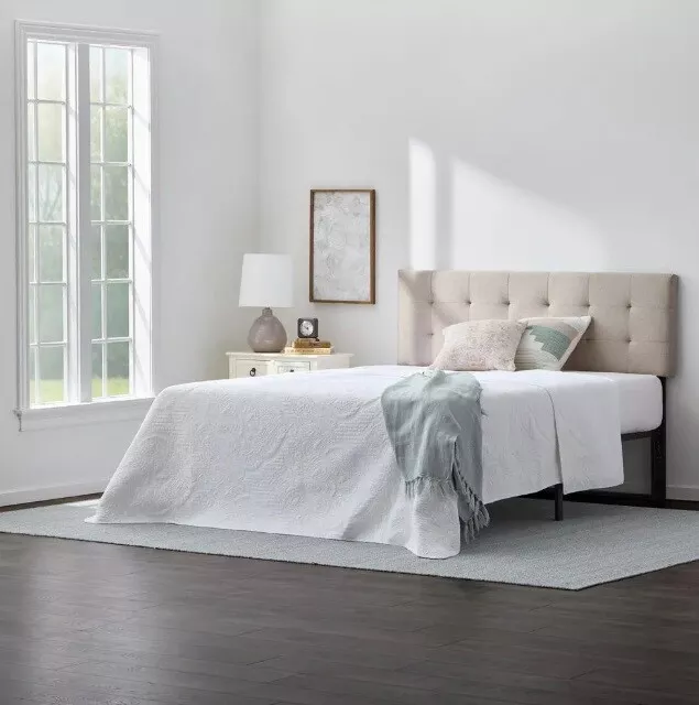 Low fabric headboard deals