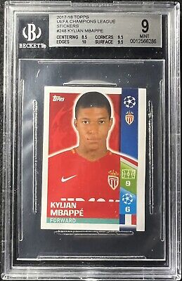 STICKER 248 KYLIAN MBAPPE ROOKIE CHAMPIONS LEAGUE 2017/18