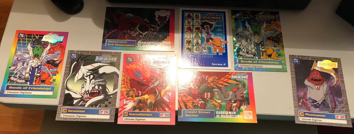 8 Digimon Cards from 2000