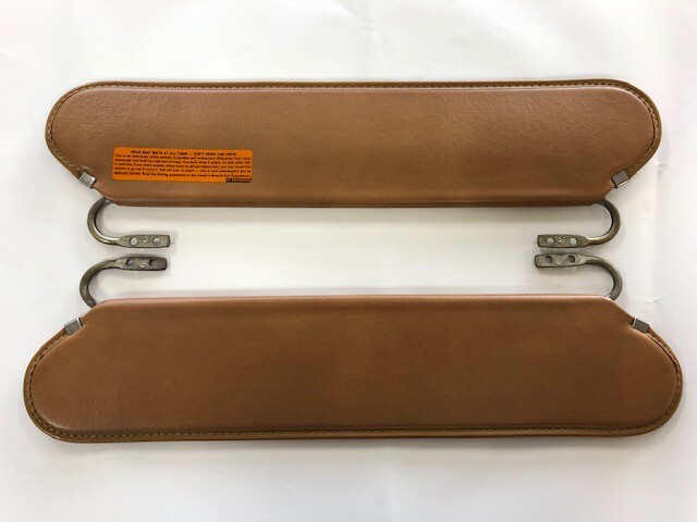 1976-86 Jeep CJ5 CJ7 CJ8 AMC CJ Sun Visors in Honey | OE | Front | AMC