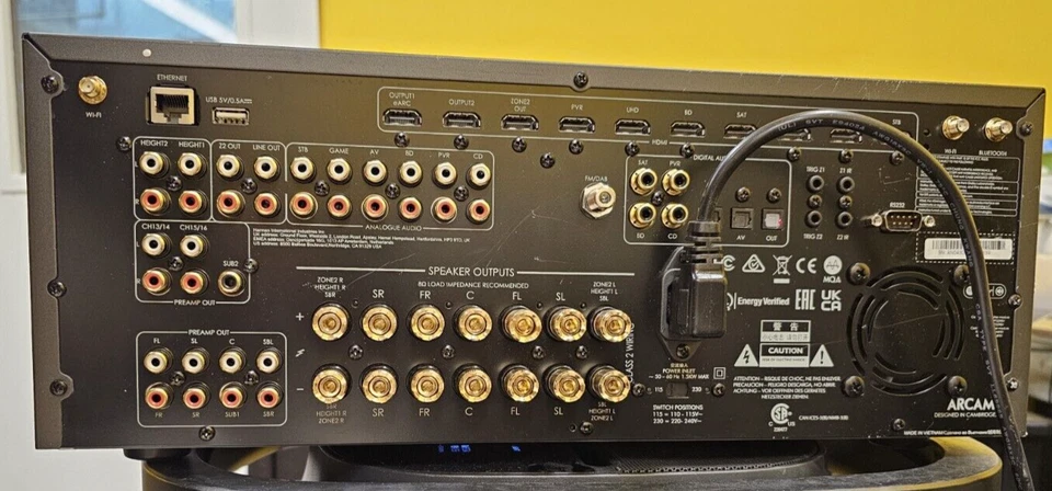 Arcam AVR31 7.1-Channel Home Theater HDMI 2.1 Class G AV Receiver - PARTS OR REP - Image 3 of 4